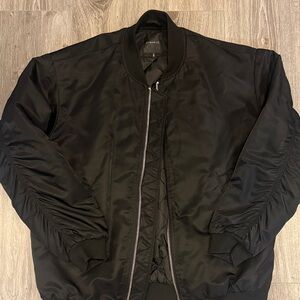 Dynamite Classic Black Bomber Jacket